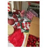 Lot - Christmas Ornaments & Cardinal Dec