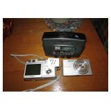 Cassette Player and 2 Cameras Sony