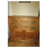 Small Oak Wash Stand 31.5" x 28" 15"