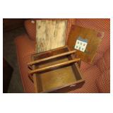 Wooden Box/Basket and Plaque