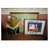 2 Pictures, Stained Glass Piece