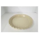 Sand/Cream Bybee Pie Plate 10.5" Diameter Marked