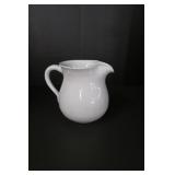Small Cornelison White Water Pitcher  6.5" x 4"