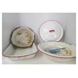 Lot - Enamelware -5 Pieces