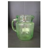 Green Vintage Anchor Hocking Glass Princess