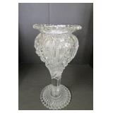 Beautiful Cut Glass Vase - 12" Tall