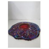 Large Serving Tray SUNSET Carnival Glass 14"