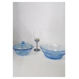 Lot- Three Pieces of beautiful blue colored