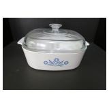 Corning Ware Cornflower Casserole Dish w/Lid 10"