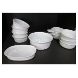 11 Pieces of Corning Ware Bowls