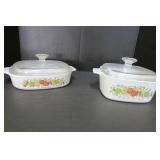 Two "Spice of Life" Corning Ware Casserole Dishes