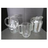 Three Pitchers Mid-Century - 6"-10"