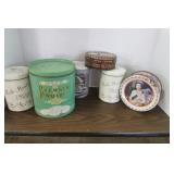 Six Vintage Tins - Inc. Bremer Wafers