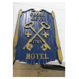 Aluminum Plaque "Cross Keys Hotel" 1180 EM1G