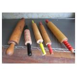 5 Vintage Rolling Pins