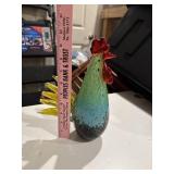 Art glass rooster