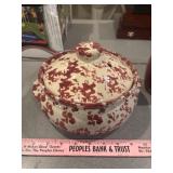 Bybee maroon speckled bean pot