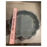 Bybee green ruffled baking dish