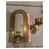Brass canfle sconces