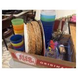 Cups, plates, etc