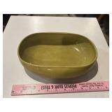 Russel Wright pottery Chartreuse Oval dish