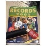 Record price guide and record cleaner