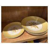 Vintage Autumn Gold Gravy plate and saucers