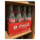 Coca-cola bottles w/crate