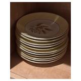 Vintage Autumn Gold 11 saucers