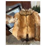 Vtg fur coat damaged