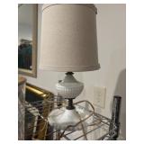Milk glass lamp