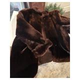 Vtg faux fur coat