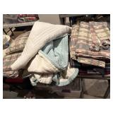 Handmade curtains and vtg comforter