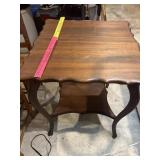 Vintage two tier parlor or occasional table,