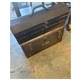 Two handheld toolboxes with contents