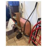 Vintage wheel barrel, solid tire