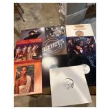 10 vintage vinyl albums, LPï¿½s records, black