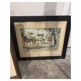 Charcoal drawing by Wilkinson 1945 25 x 22