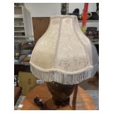 Heavy Electric lamp with vintage style shade