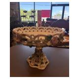 Antique Dresden style reticulated, porcelain