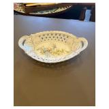 Antique Dresden style reticulated, porcelain