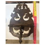 Vintage Victorian style fretwork wall shelf