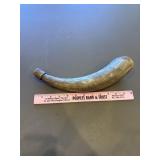 Vintage black powder horn