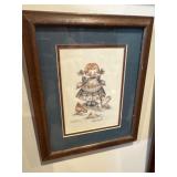 9x11" signed folk art print by Berry Sills