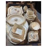 30 pieces WH Grindley Ivory china set casserole
