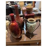 Four large decorative vases