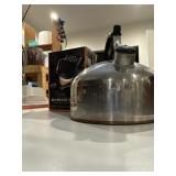 Copper bottom stainless tea pot, and beverage