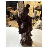 9" vintage hand carved mid-century Chinese
