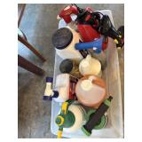 Lot household chemicals, bug killer, washer,