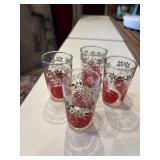 Vintage mid-century juice glasses by Federal